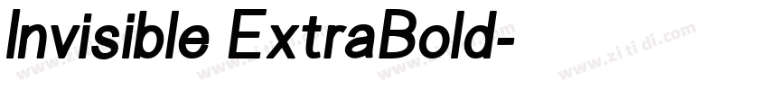 Invisible ExtraBold字体转换